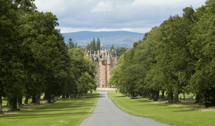 Castillo de Glamis en Escocia