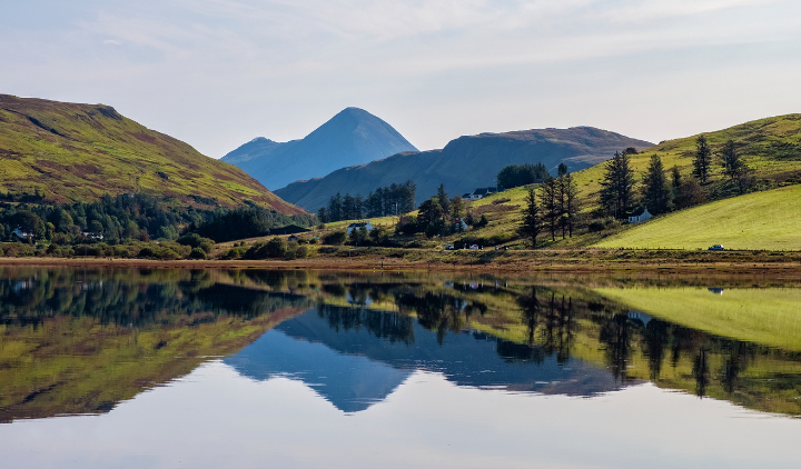 Paisaje natural en la isla de Skye