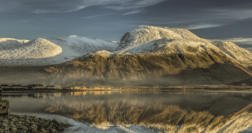 Ben Nevis cubierta de nieve