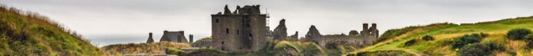 Vista del Castillo de Dunnotar en Escocia