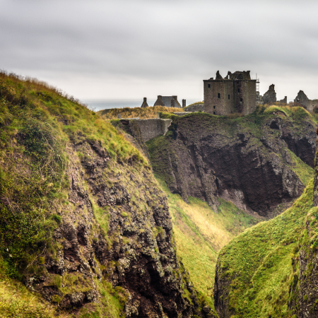 Castillo de Dunnottar en Escocia