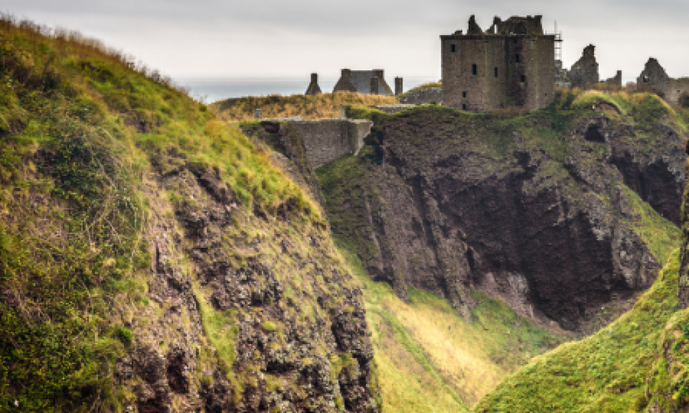 Castillo de Dunnottar en Escocia